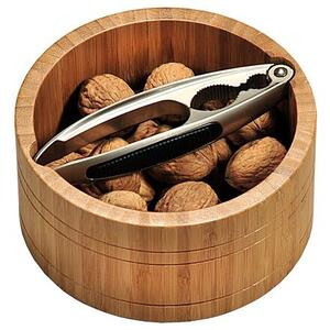 Miska na ořechy s louskáčkem, ø 16,6 cm, bambus, kulatá KESPER 62822