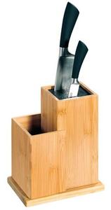 Blok na nože se zásobníkem, 24 x 18,5 x 12,7 cm, bambus/plast KESPER 58025