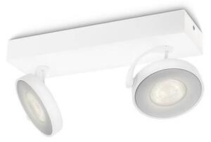 Bodové LED stropní / nástěnné světlo CLOCKWORK, 2x4W, teplá bílá, bílé