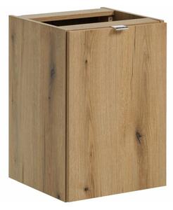 Závěsná skříňka do koupelny NOVA Oak 81-40-1DK | s košem 40 cm