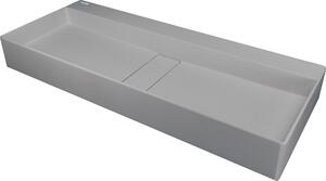 Deante Blur, granitové umyvadlo na desku 800x400x120 mm, šedá metalíza, DEA-CQB_SU8S