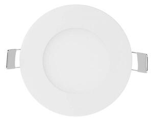 V-TAC Kulatý zápustný LED mini panel 3W ALU, Teplá bílá 2500 - 3000K