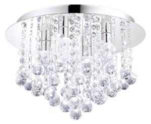 LED křišťálový lustr do koupelny ALMONTE, 4xG9, 3W, teplá bílá, 35cm, kulaté, IP44