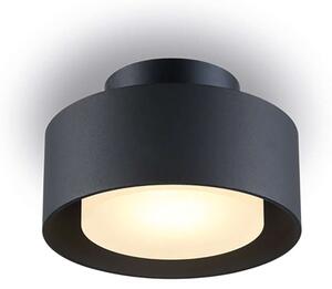 Metal Round LED přisazené svítidlo Černá