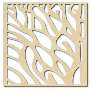 Vyřezávaný obraz na stenuz dřevěné překližky strom HIRO