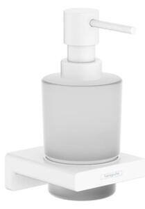 Dávkovač mýdla Hansgrohe AddStoris s držákem matná bílá 41745700