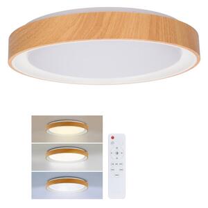 Brilagi - LED Stmív. strop. svítidlo FLOCO LED/48W/230V pr. 40 cm dřevo/bílá +DO