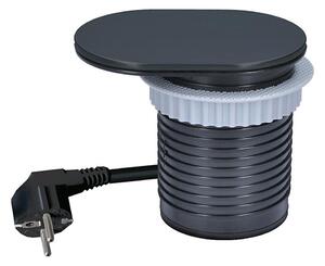 Solight PP124CB-PD20 - Vestavná zásuvka 20W 1Z +USB A+C černá