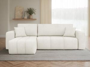 Rohová rozkládací sedačka Larow Boucle, Potah: Coral 15 5903211452024