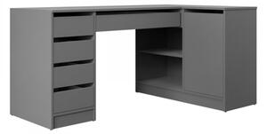 Rohový PC stůl Heron, Barvy: bílá 5903211508745