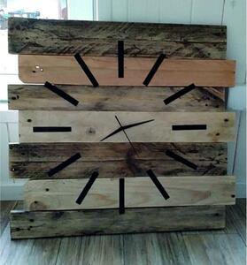 Dřevěné nástěnné hodiny - Masivní 55 cm I SENTOP D40177 hnědé