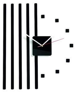 Sentop - Plastové hodiny na stěnu hnědé čoko. Rozměr 58 x 45 cm X0015 i černé