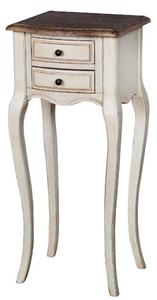 Noční stolek GABIJA - slonová kost / světle hnědý