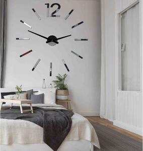 SENTOP - Elegantní hodiny na stěnu Bomer 2D PLEXI X0081 černé