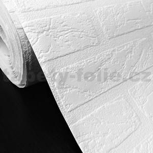 Vinylové tapety na zeď 0913630, rozměr 10,05 m x 0,53 m, cihla bílá, IMPOL TRADE