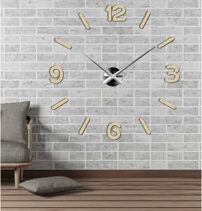 Styles hodiny na stěnu nalepovací S026 JUMBO 3D černé