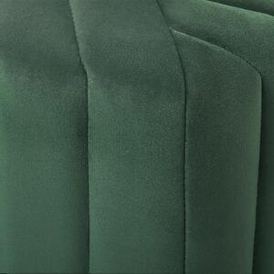 Sametový puf 29 x 53 x 48 cm tmavě zelený MURIETTA