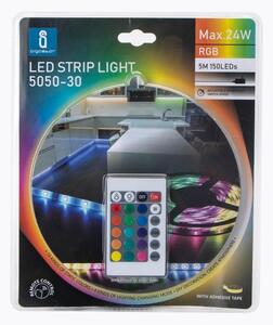 Aigostar - LED RGB Stmívatelný pásek 5m LED/24W/12/230V IP65 + DO