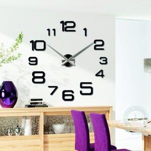 STYLESA nástěnné hodiny velké design hodiny DIY KULFOLD SZ032 i černé