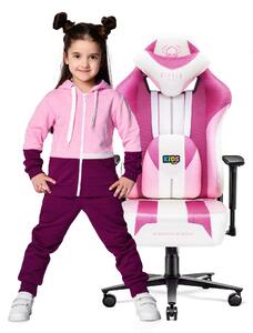 Dětská látková herní židle Diablo X-Player 2.0 Kids Size: Marshmallow Pink/ růžová Diablochairs