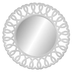 Zrcadlo na zeď IZAURA - bílé / hnědé
