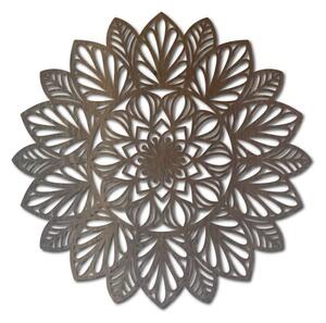 Vyřezávaný květ mandala dřevěný obraz na stěnu z překližky kvet