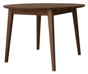 Kulatý dubový stůl 110 cm tabákový Orbetello