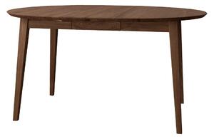 Dubový kulatý rozkládací stůl 90 - 140 cm tabákový Orbetello