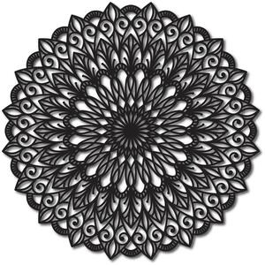Stylesa- Vyřezávaný květ mandala dřevěný obraz na stěnu z překližky HUDGO PR0251