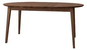 Dubový kulatý rozkládací stůl 110 - 160 cm tabákový Orbetello