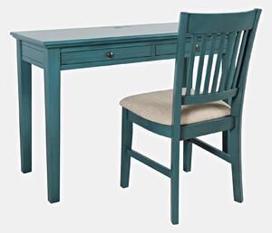 Jídelní židle EMILIA - tmavě modrá / krémová