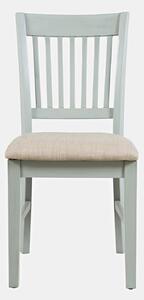 Jídelní židle EMILIA - šedo mátová / krémová
