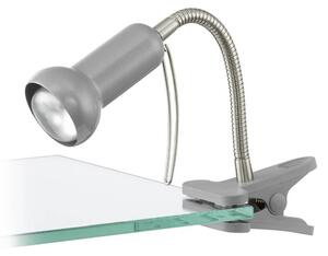 Lampa s klipem do pracovny FABIO, stříbrná