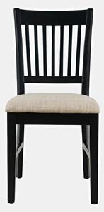 Jídelní židle EMILIA - černá / krémová
