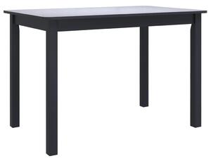 Jídelní stůl černý 114 x 71 x 75 cm masivní kaučukovník