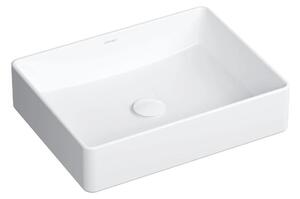 OMNIRES PASADENA470BP - Umyvadlo na desku PASADENA 47x36 cm keramika/lesklá bílá