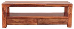 Dřevěný konferenční stolek masiv palisandr 140x45x50