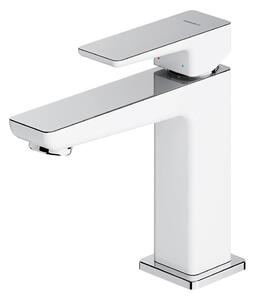 OMNIRES PM7410CRB - Umyvadlová baterie PARMA 15 cm lesklý chrom/bílá