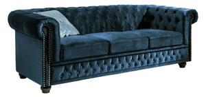 Pohovka Chesterfield Oxford 3M Modrá