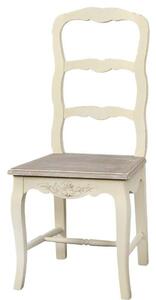 Jídelní židle IZAURA - krémová / světle hnědá