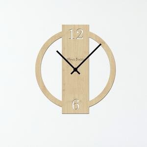 Dřevěné nástěnné hodiny DESIGN Zvolte barvu dekoru: Javor | Velikost hodin: 35x35