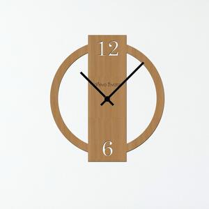 Dřevěné nástěnné hodiny DESIGN Zvolte barvu dekoru: Buk | Velikost hodin: 35x35