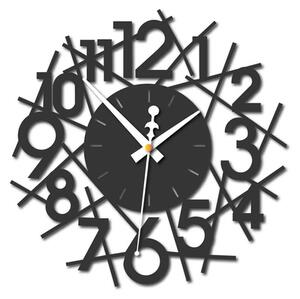 Sentop - Moderní nástěnné hodiny SAJFA PR0355 I černé