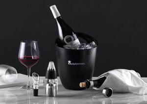 Chladící plastová nádoba na víno nebo sekt Masterpro / 3,5 l / černá
