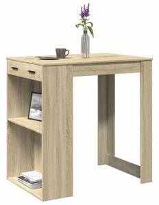 Barový stůl dub sonoma 102 x 70 x 103,5 cm kompozitní dřevo 3309323