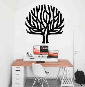 Stylesa - Moderní dřevěný obraz na stěnu strom vítr v větvích