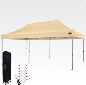 BRIMO Nůžkové stany 3x6m - bez stěn - Béžová S. Alu