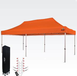 BRIMO Nůžkové stany 3x6m - bez stěn - Oranžová S. Alu
