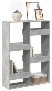 Knihovna betonově šedá 100 x 33 x 135 cm kompozitní dřevo 3309387