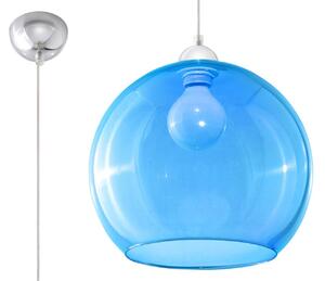 Závěsné osvětlení BALL, 1xE27, 60W, 30cm, kulaté, modré